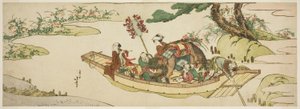 Bateau de ferry - Katsushika Hokusai