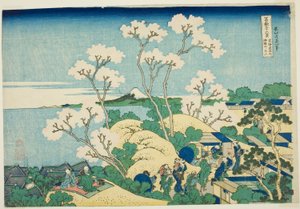Colline de Goten à Shinagawa sur le Tokaido, de la série "Trente-six vues du mont Fuji" - Katsushika Hokusai