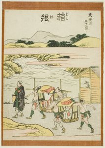 Hakone, de la série "Les cinquante-trois stations du Tokaido" - Katsushika Hokusai