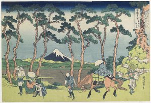 Hodogaya sur la route de Tōkaidō, 1831-1834 - Katsushika Hokusai