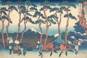 Hodogaya sur le Tokaido, de la série Trente-six vues du Mont... - Katsushika Hokusai