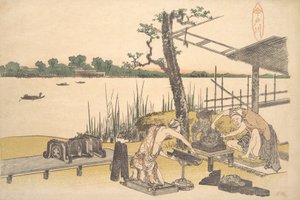 Imadogawa, vers 1801-4 - Katsushika Hokusai