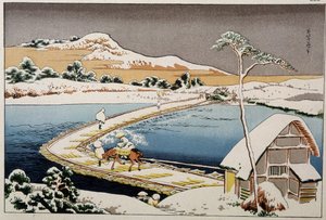 Paysage japonais - estampe par Hokusai - Katsushika Hokusai