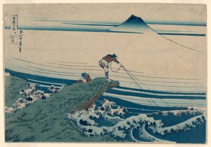 Kajikazawa dans la province de Kei (Koshu Kajikazawa) de la série, Trente-six vues du mont Fuji - Katsushika Hokusai