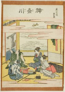 Kanagawa, de la série "Les cinquante-trois stations du Tokaido (Tokaido gojusan tsugi)" - Katsushika Hokusai