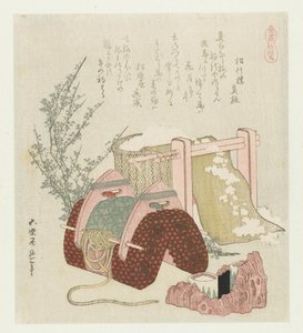 Travailleur du coton avec selle - Katsushika Hokusai