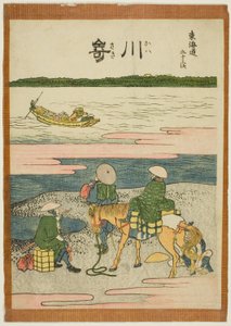 Kawasaki, de la série "Les cinquante-trois stations du Tokaido (Tokaido gojusan tsugi)"