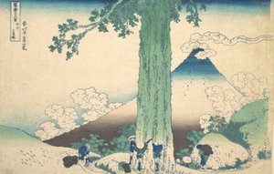 Col de Mishima dans la province de Kai, de la série Trente-six vues - Katsushika Hokusai