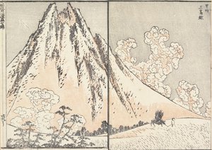 Col de Mishima dans la province de Kōshū, 1817 - Katsushika Hokusai