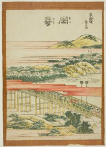 Okazaki, de la série "Les cinquante-trois stations du Tokaido (Tokaido gojusan tsugi)"