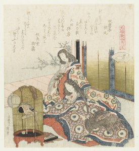 Coquille ouverte (série: Comparaison des poèmes Genroku et des coquillages) - Katsushika Hokusai