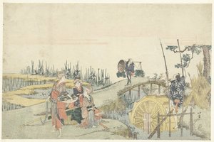Plantation de riz - Katsushika Hokusai