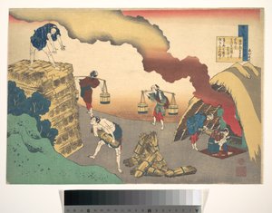 Poème de Gon-Chūnagon Sadaie, tiré du recueil « Cent poèmes expliqués par la nourrice » (Hyakunin isshu uba ga etoki)