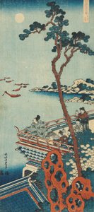 Estampe de la série "Un vrai miroir des poèmes chinois et japonais" - Katsushika Hokusai