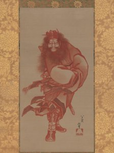 Shoki rouge, le chasseur de démons - Katsushika Hokusai