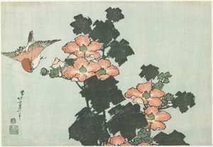Rose Mallow et Moineau, c. 1832