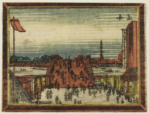 Pont de Ryogoku, de la série Peintures de style hollandais : Huit vues d