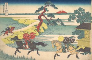 Village de Sekiya sur la rivière Sumida, de la série Thi..., vers 1830-32 - Katsushika Hokusai