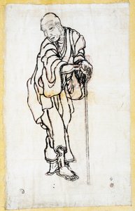Autoportrait en vieil homme, vers 1840-49 - Katsushika Hokusai