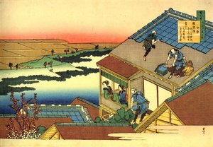 Série de cent poèmes de cent poètes : Lady Ise - Katsushika Hokusai