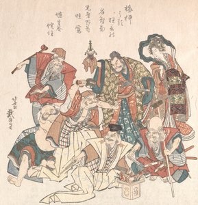 Sept dieux de la bonne fortune, 1808-27 - Katsushika Hokusai