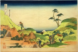 Shimomeguro - Katsushika Hokusai