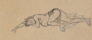 Homme endormi, fin du XVIIIe-début du XIXe siècle - Katsushika Hokusai