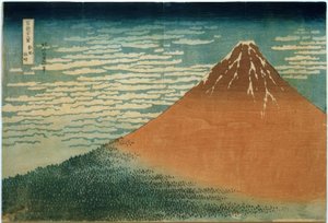 Vent du sud et matin clair - Katsushika Hokusai