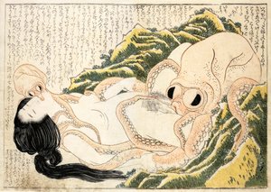Le rêve de la femme du pêcheur - Katsushika Hokusai