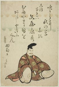 Le Poète Bunya no Yasuhide, de la série Six Poètes Immortels (Rokkasen) - Katsushika Hokusai
