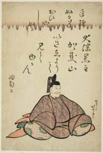 Le Poète Otomo no Kuronushi, de la série Six Poètes Immortels (Rokkasen) - Katsushika Hokusai