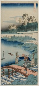Le Récolteur de Joncs, de la série Un Véritable Miroir de la Poésie Chinoise et Japonaise - Katsushika Hokusai