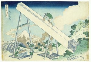 Les scieurs - Katsushika Hokusai