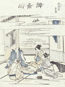 Deux couples dans un intérieur - Katsushika Hokusai