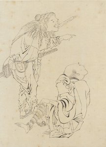 Deux chasseurs, période Edo