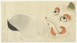 Deux masques - Katsushika Hokusai
