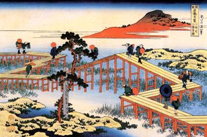 Yatsuhashi dans la province de Mikawa, vers 1835