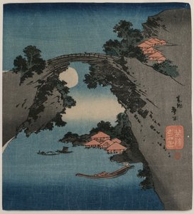 Le Pont des Singes, début des années 1830 - Katsushika Taito II