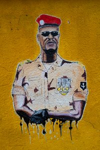 Portrait de rue de Mamadi Doumbouya, Conakry, 2019 - Alec Hunter