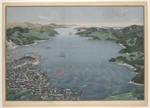Port de Nagasaki - Kawahara Keiga (workshop of)