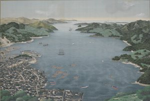 Port de Nagasaki, c.1800-50 - Kawahara Keiga