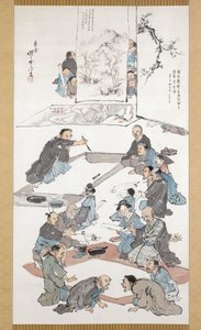 Fête de calligraphie et de peinture - Kawanabe Kyosai