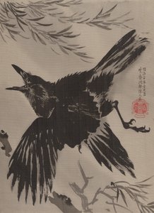 Corbeau et saule, novembre 1887