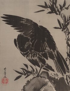 Corbeau sur un rocher, vers 1887