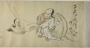 Procession nocturne des gobelins (Hyakki yagyo no zu) - Kawanabe Kyosai