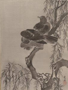 Deux oiseaux sur une branche, vers 1887