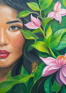 Une beauté florale sereine