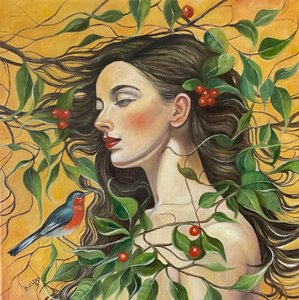 La femme de la forêt sereine