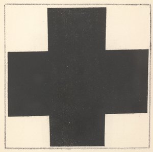 Croix noire de "Suprématisme : 34 dessins" - Kazimir Severinovich Malevich