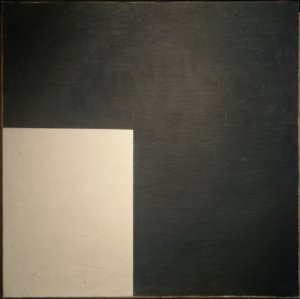 Noir et blanc. Composition suprématiste